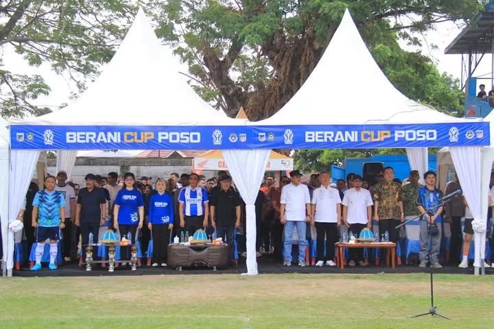 Bupati Erwin Burase Hadiri Pembukaan Open Turnamen Berani Cup 2026 di Kabupaten Poso