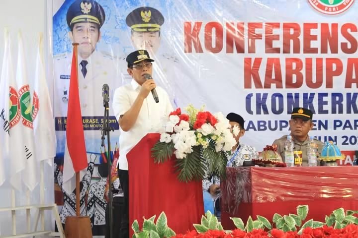Bupati Parigi Moutong Resmikan Konkerkanb PGRI Parigi Moutong 2026