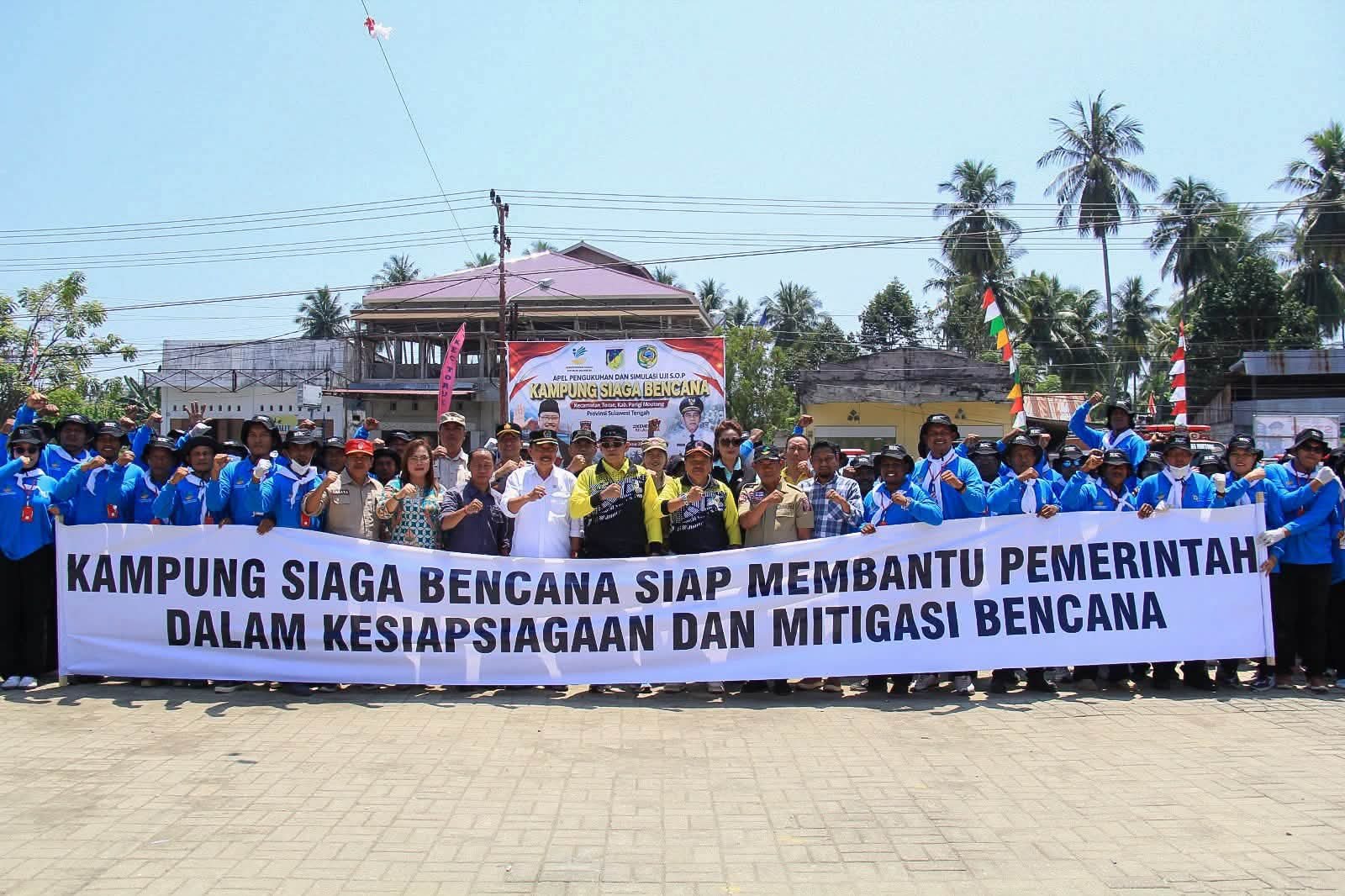 Bupati Erwin Burase Kukuhkan Kampung Siaga Bencana Kecamatan Torue